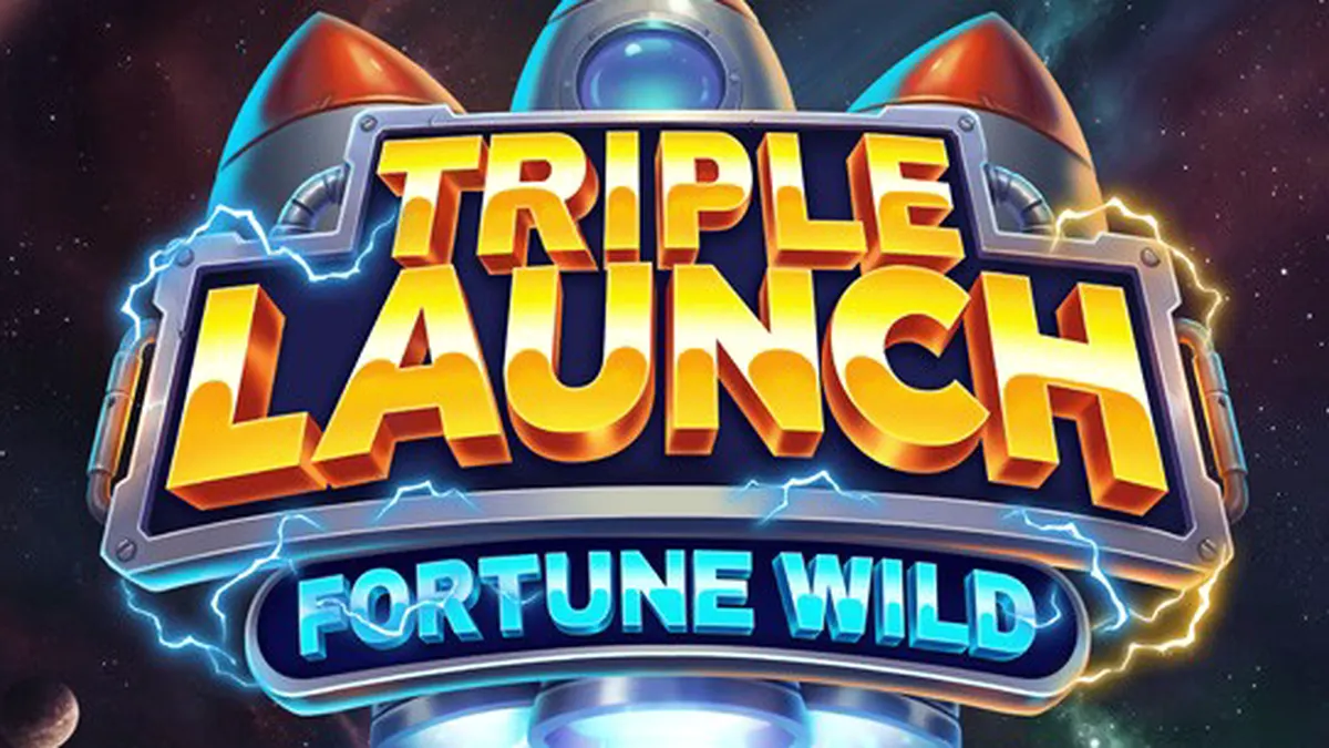 Triple Launch Fortune Wild slot interface com elementos futuristas